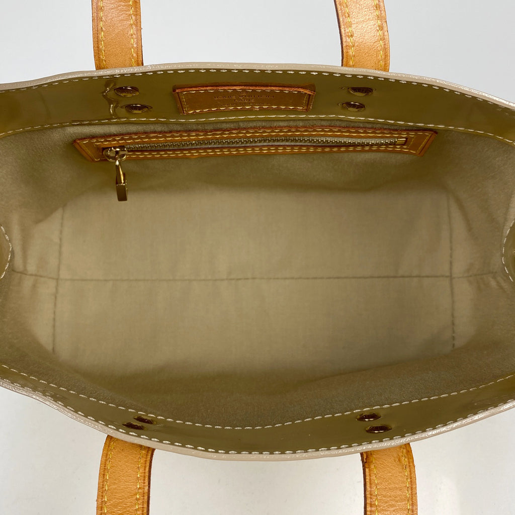 ルイ・ヴィトン リード PM トートバッグ エナメル パテント ハンドバッグ モノグラムヴェルニ ベージュ M91144 レディース 【中古】brbag