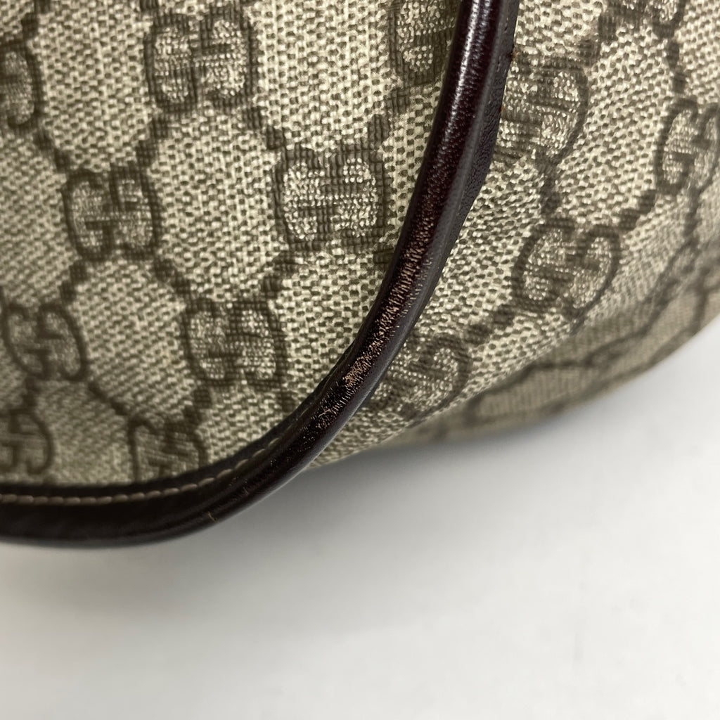 グッチ GG柄 ショルダーバッグ メッセンジャーバッグ 斜め掛け ショルダーバッグ コーティングキャンバス ベージュ ブラウン 201732 レディース 【中古】brbag