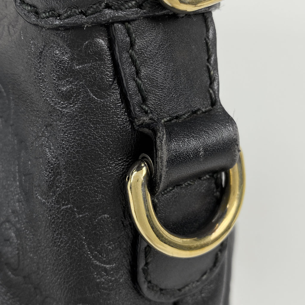 グッチ グッチシマ スーキー ハンドバッグ 2WAY ショルダーバッグ インターロッキングG ハンドバッグ シマレザー ブラック 247902 レディース 【中古】brbag