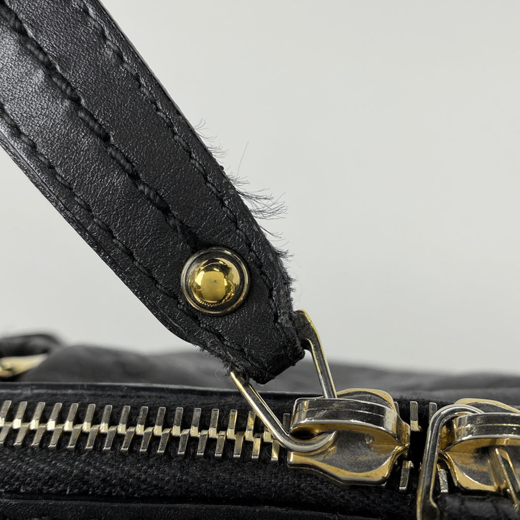 グッチ グッチシマ スーキー ハンドバッグ 2WAY ショルダーバッグ インターロッキングG ハンドバッグ シマレザー ブラック 247902 レディース 【中古】brbag