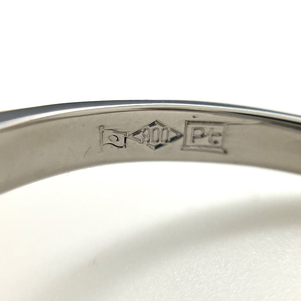 メレダイヤ デザインリング プラチナ 指輪 リング 17号 Pt900 ダイヤモンド レディース 【中古】nbjwl