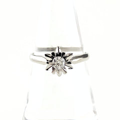 メレダイヤ デザインリング プラチナ 指輪 リング 13.5号 Pt900 ダイヤモンド レディース 【中古】nbjwl