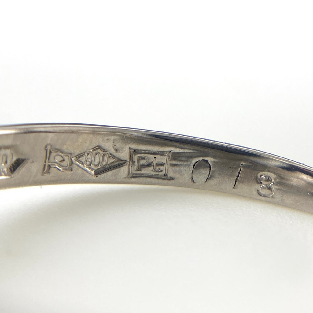 メレダイヤ デザインリング プラチナ 指輪 リング 13.5号 Pt900 ダイヤモンド レディース 【中古】nbjwl