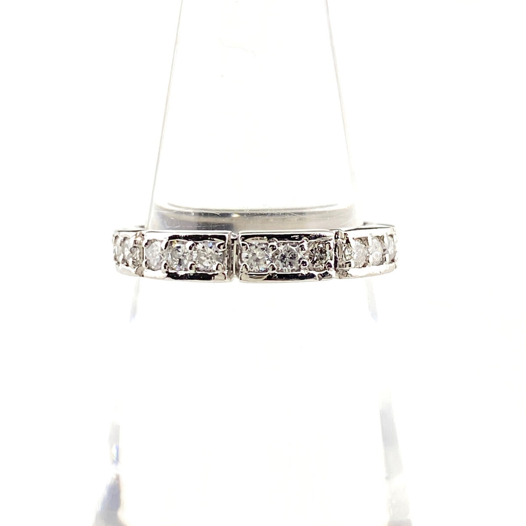 メレダイヤ デザインリング プラチナ 指輪 リング 10号 Pt900 ダイヤモンド レディース 【中古】nbjwl