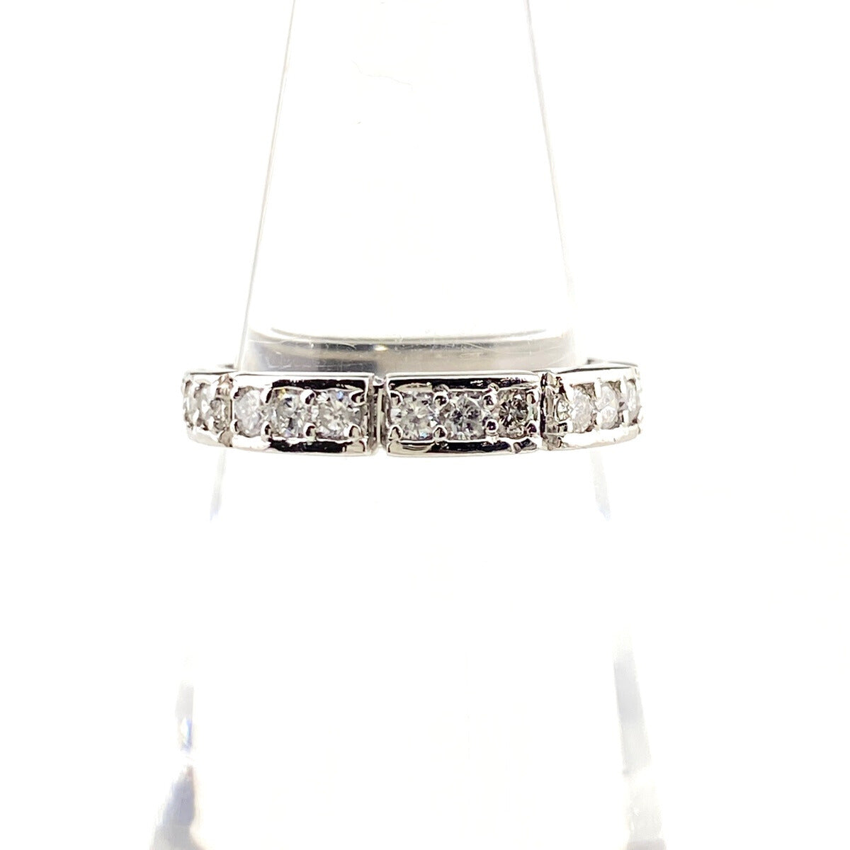 メレダイヤデザインリングプラチナリング指輪5.4g0.76CT10号pt900 バイセル公式】メレダイヤ デザインリング プラチナ 指輪 リング 10号