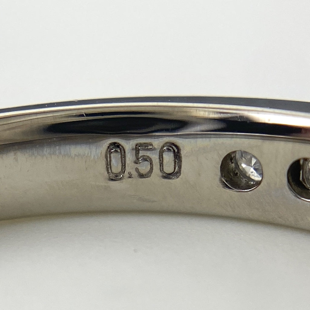 メレダイヤ デザインリング プラチナ 指輪 リング 10号 Pt900 ダイヤモンド レディース 【中古】nbjwl