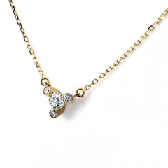 タサキ ダイヤモンド デザインネックレス YG イエローゴールド ペンダント メレダイヤ ネックレス K18 ダイヤモンド レディース 【中古】brjwl