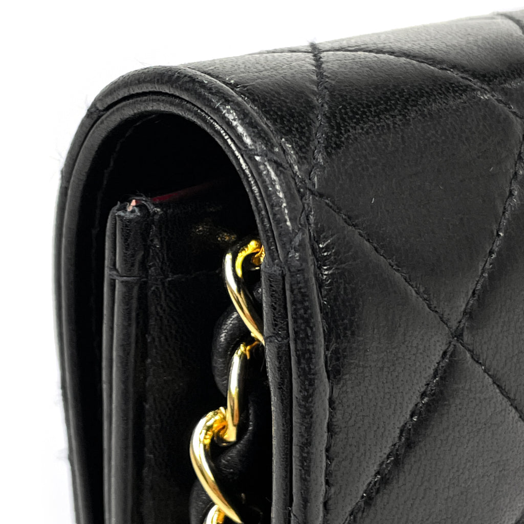 シャネル マトラッセ シングルフラップ チェーン ショルダーバッグ ココマーク フルフラップ ショルダーバッグ レザー ブラック レディース 【中古】brbag