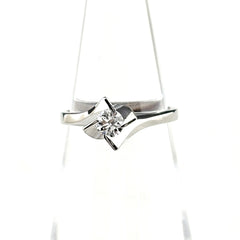 ダイヤモンド デザインリング プラチナ 指輪 リング 7号 Pt900 ダイヤモンド レディース ノンブランドジュエリー 【中古】nbjwl