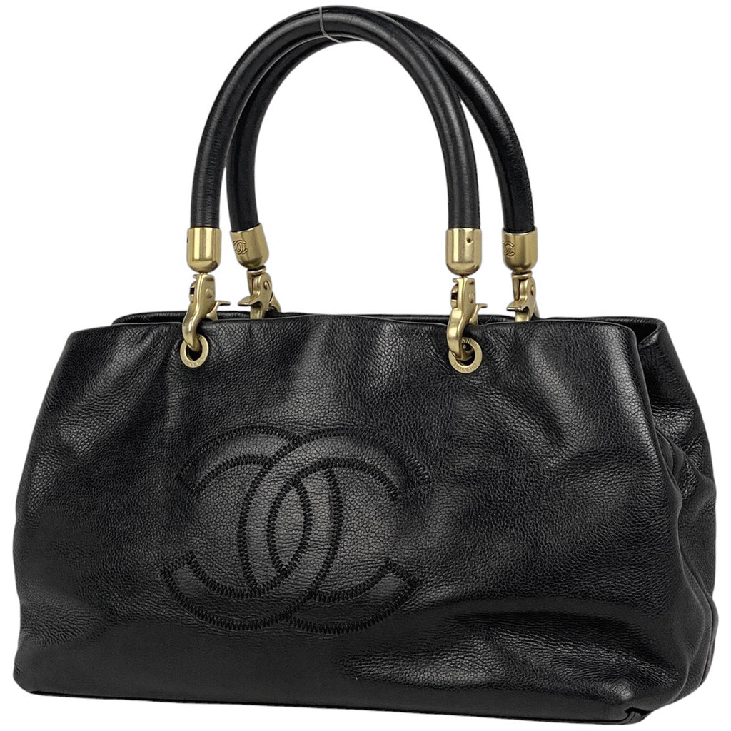 シャネル ハンドバッグ レザー ブラック レディース 中古 brbag