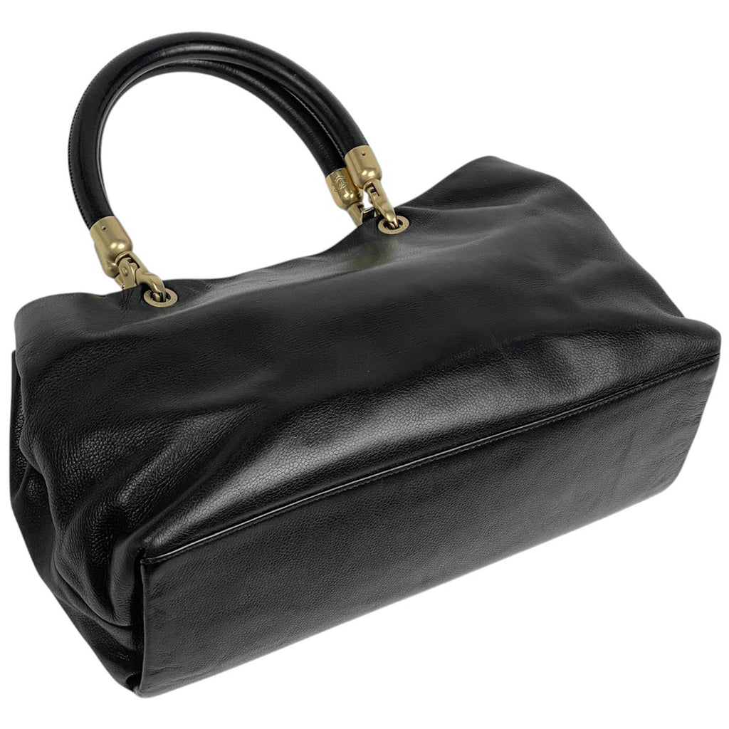 シャネル ハンドバッグ レザー ブラック レディース 中古 brbag