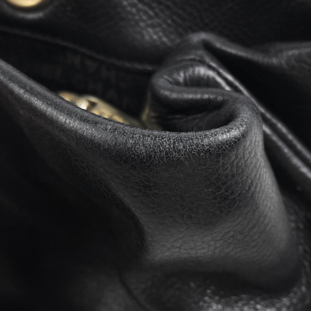 シャネル ハンドバッグ レザー ブラック レディース 中古 brbag