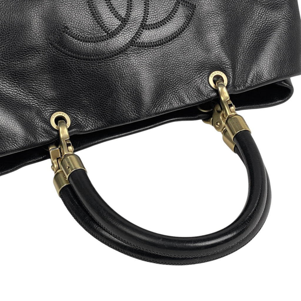 シャネル ハンドバッグ レザー ブラック レディース 中古 brbag