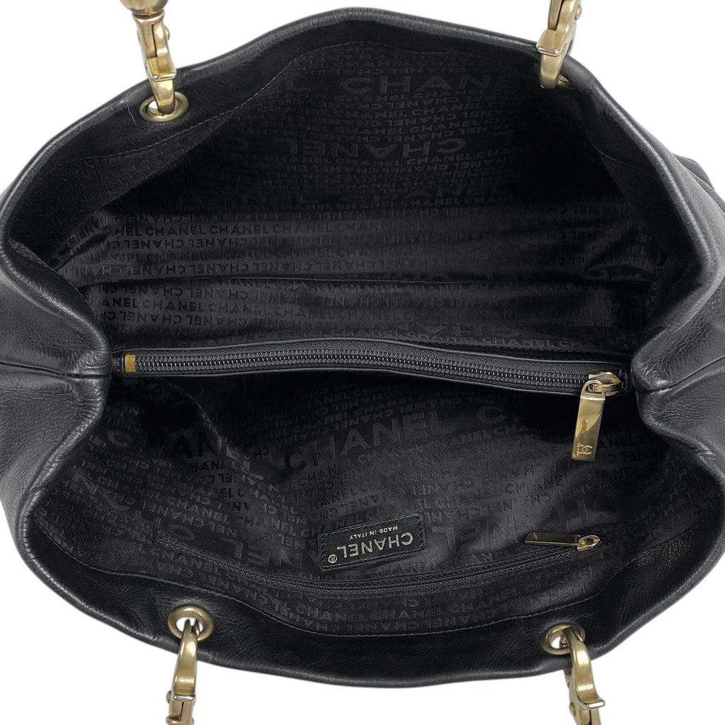 シャネル ハンドバッグ レザー ブラック レディース 中古 brbag