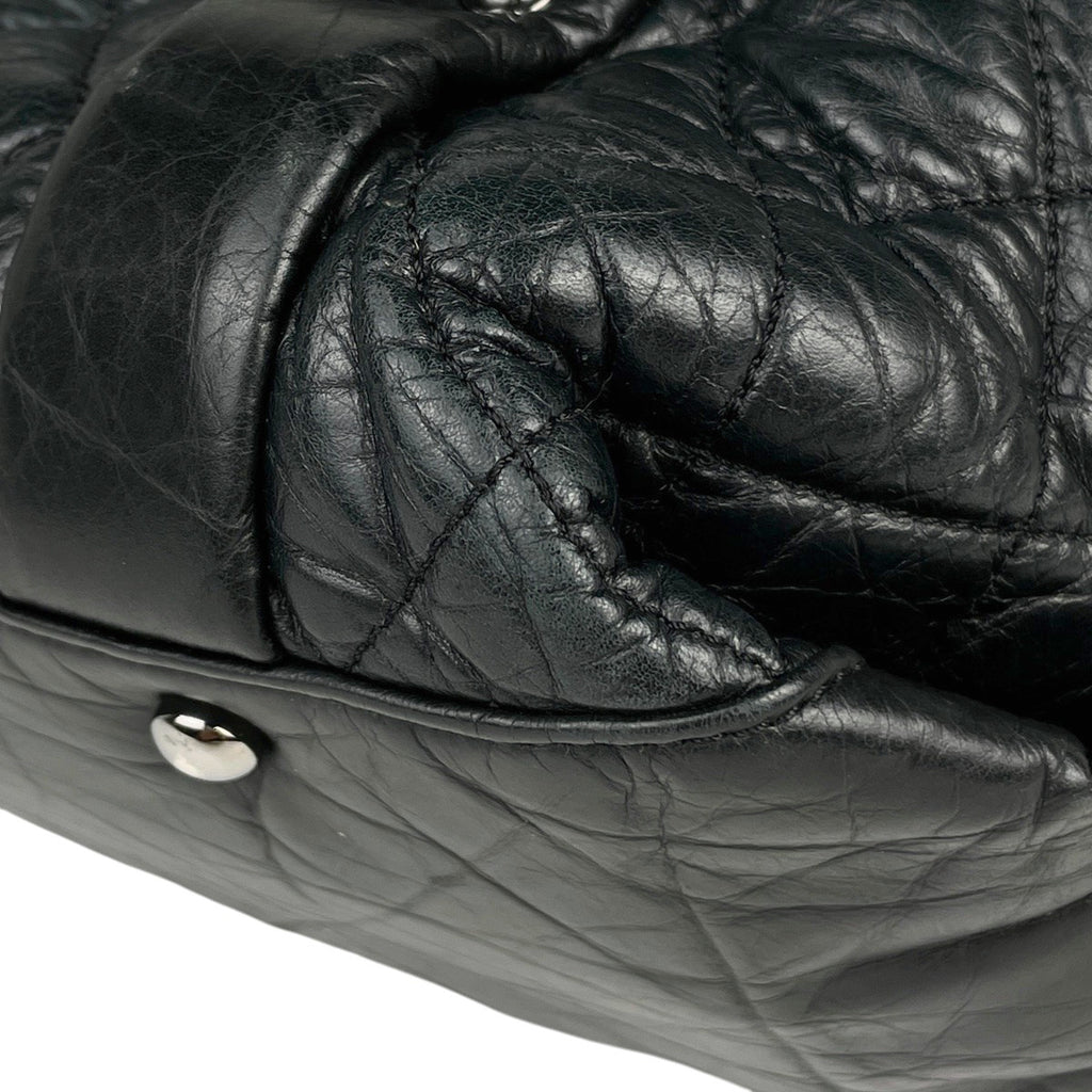 シャネル ココマーク チェーン トートバッグ ショルダーバッグ トートバッグ レザー ブラック レディース 【中古】brbag