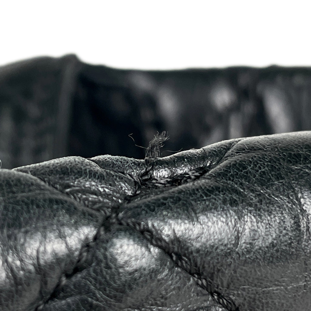 シャネル ココマーク チェーン トートバッグ ショルダーバッグ トートバッグ レザー ブラック レディース 【中古】brbag