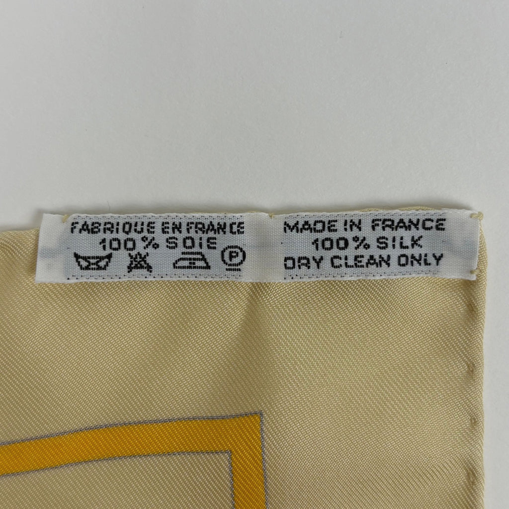 エルメス カレ90 IN SALZBURG ザルツブルグにて スカーフ シルク イエロー マルチカラー レディース 【中古】brbag