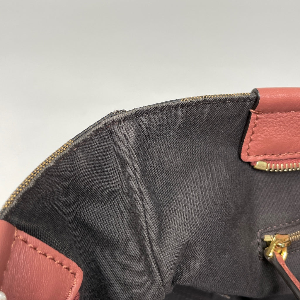 フェンディ ペカン柄 トートバッグ 肩掛け ショルダーバッグ トートバッグ キャンバス ブラウン 8BH185 レディース 【中古】brbag