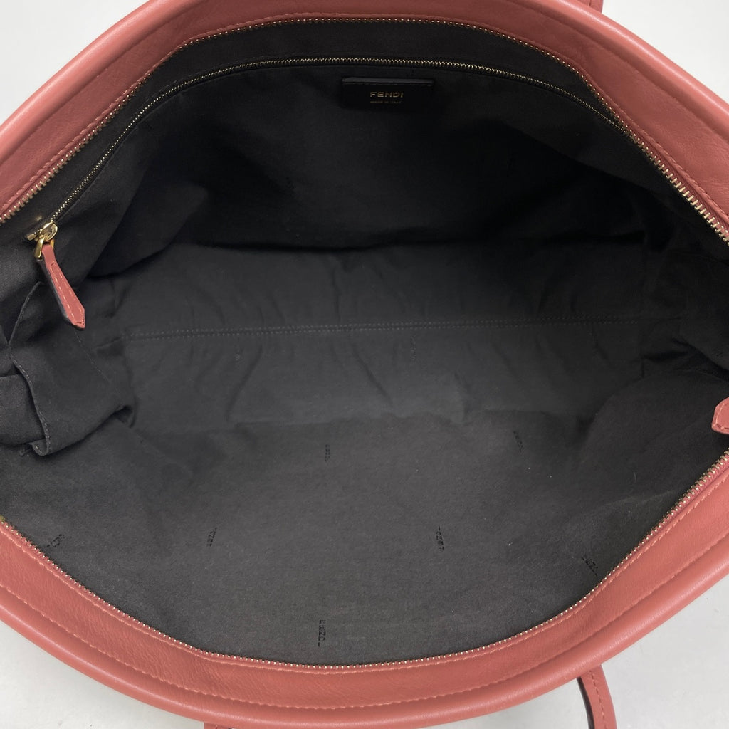 フェンディ ペカン柄 トートバッグ 肩掛け ショルダーバッグ トートバッグ キャンバス ブラウン 8BH185 レディース 【中古】brbag