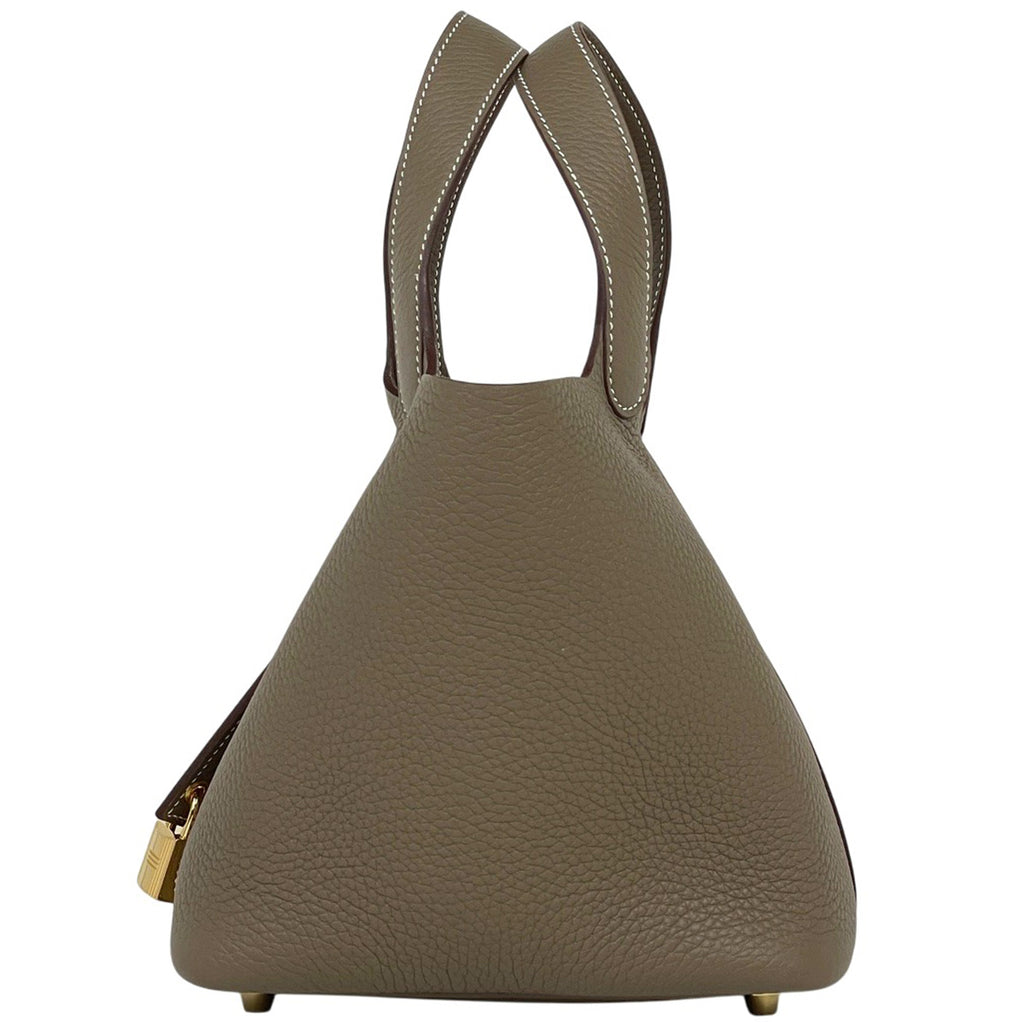 エルメス ピコタンロック PM ミニバッグ ハンドバッグ トリヨンクレマンス エトゥープ K レディース 【中古】brbag