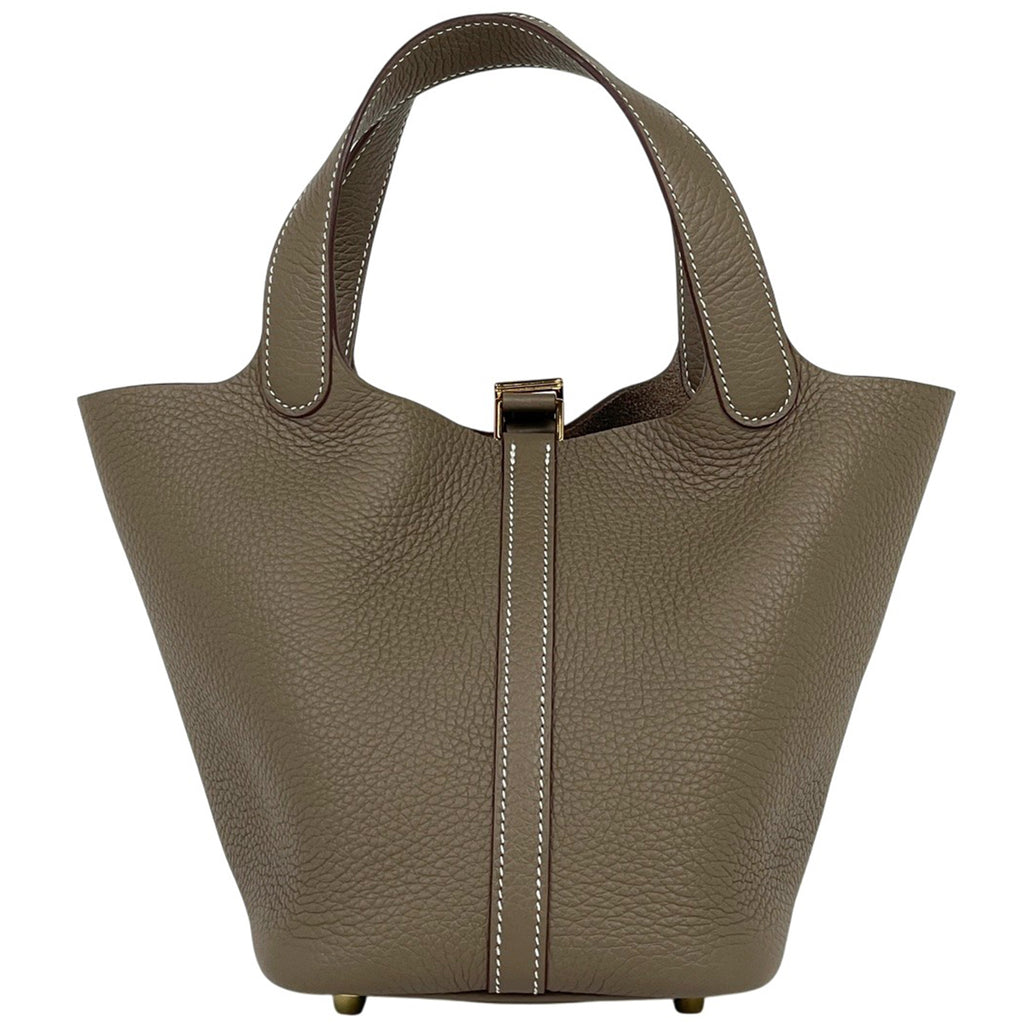 エルメス ピコタンロック PM ミニバッグ ハンドバッグ トリヨンクレマンス エトゥープ K レディース 【中古】brbag