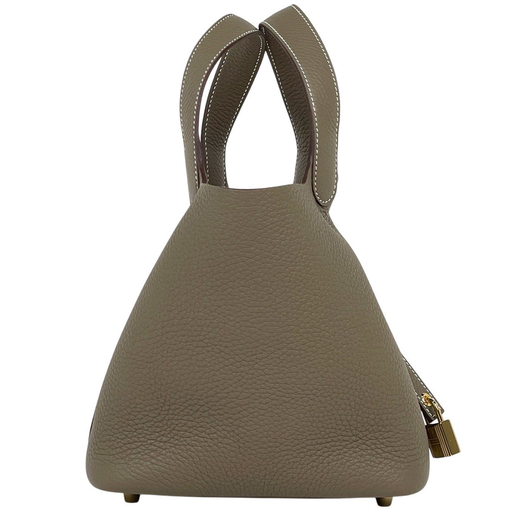 エルメス ピコタンロック PM ミニバッグ ハンドバッグ トリヨンクレマンス エトゥープ K レディース 【中古】brbag