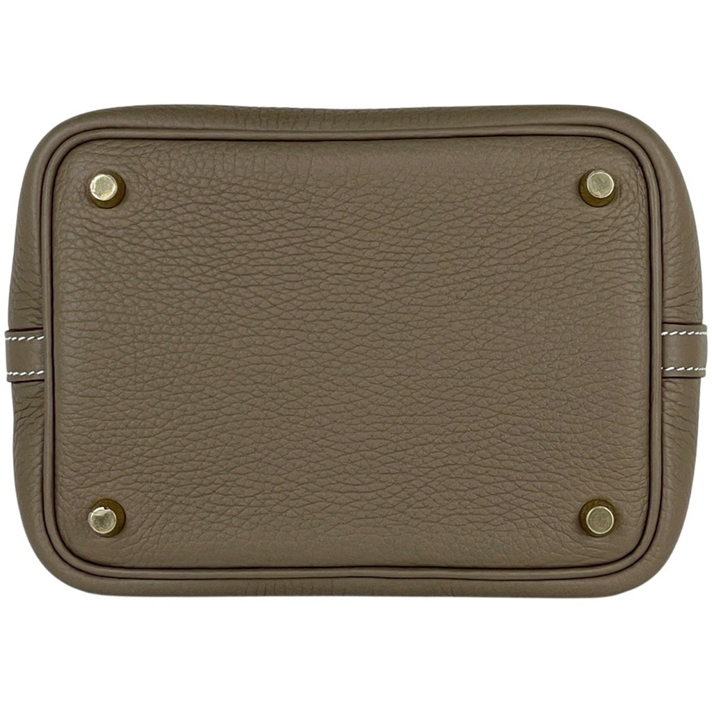 エルメス ピコタンロック PM ミニバッグ ハンドバッグ トリヨンクレマンス エトゥープ K レディース 【中古】brbag