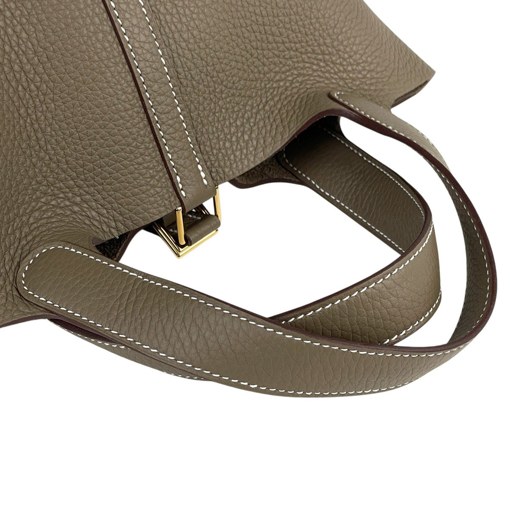 エルメス ピコタンロック PM ミニバッグ ハンドバッグ トリヨンクレマンス エトゥープ K レディース 【中古】brbag