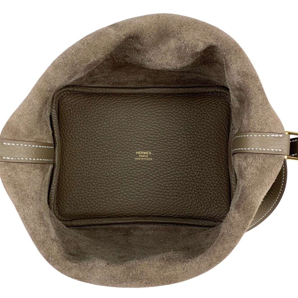 エルメス ピコタンロック PM ミニバッグ ハンドバッグ トリヨンクレマンス エトゥープ K レディース 【中古】brbag