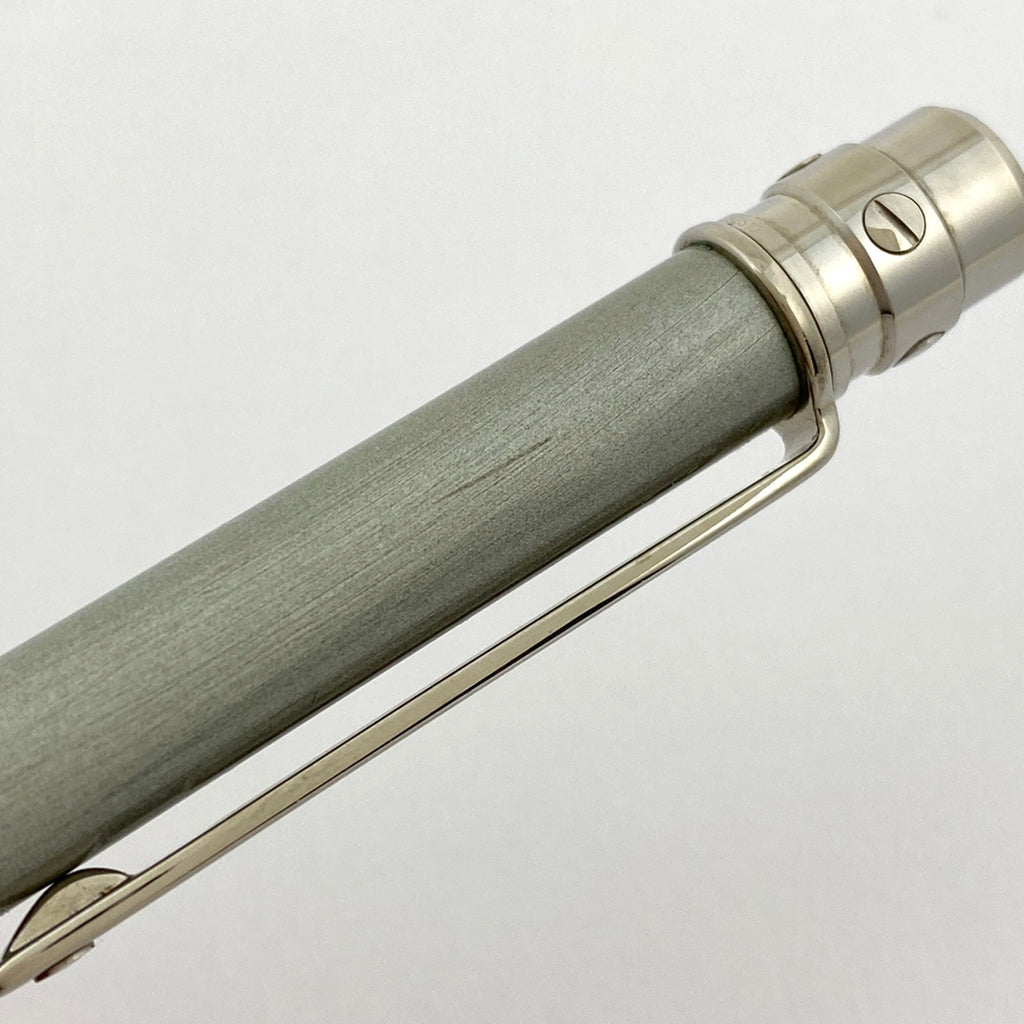 カルティエ サントス ドゥ カルティエ ボールペン ロゴ 筆記具 文房具 ボールペン メタル シルバー レディース 【中古】brbag