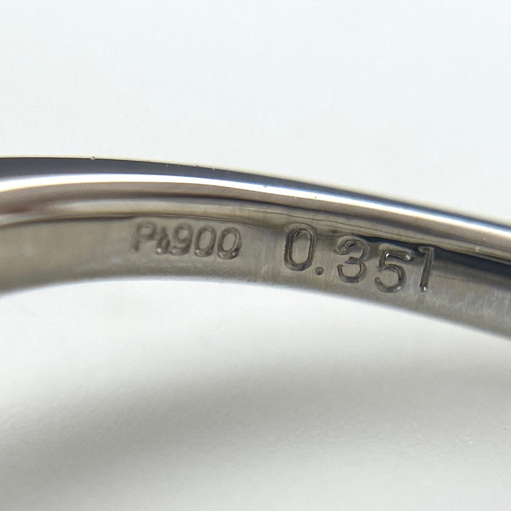 ダイヤモンド デザインリング プラチナ 指輪 メレダイヤ リング 9.5号 Pt900 ダイヤモンド レディース 【中古】nbjwl