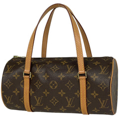 ルイ・ヴィトン パピヨン 26 バレルバッグ 筒型 旧型 ハンドバッグ モノグラム ブラウン M51386 レディース 【中古】brbag