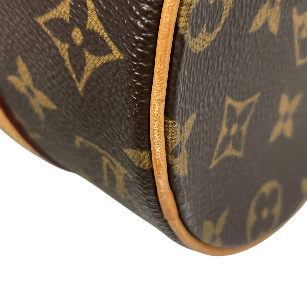 ルイ・ヴィトン パピヨン 26 バレルバッグ 筒型 旧型 ハンドバッグ モノグラム ブラウン M51386 レディース 【中古】brbag
