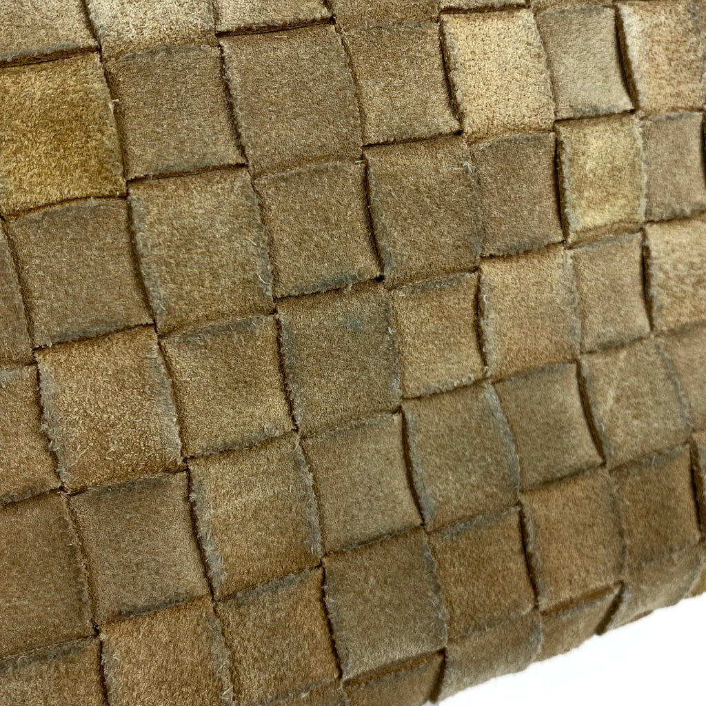 ロエベ アマソナ 28 アナグラム ロゴ ハンドバッグ スエード キャメル レディース 【中古】brbag