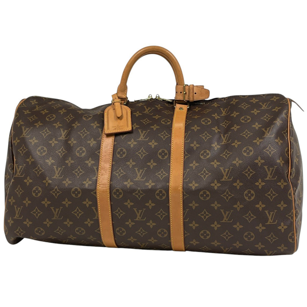 ルイ・ヴィトン キーポル 55 ハンドバッグ 旅行 出張 ビジネス ボストンバッグ モノグラム ブラウン M41424 レディース 【中古】brbag