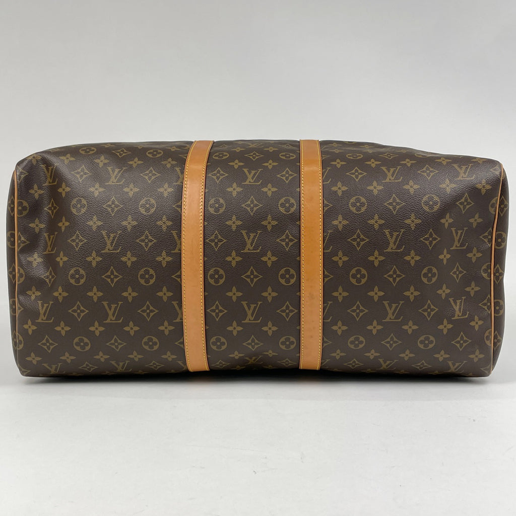 ルイ・ヴィトン キーポル 55 ハンドバッグ 旅行 出張 ビジネス ボストンバッグ モノグラム ブラウン M41424 レディース 【中古】brbag