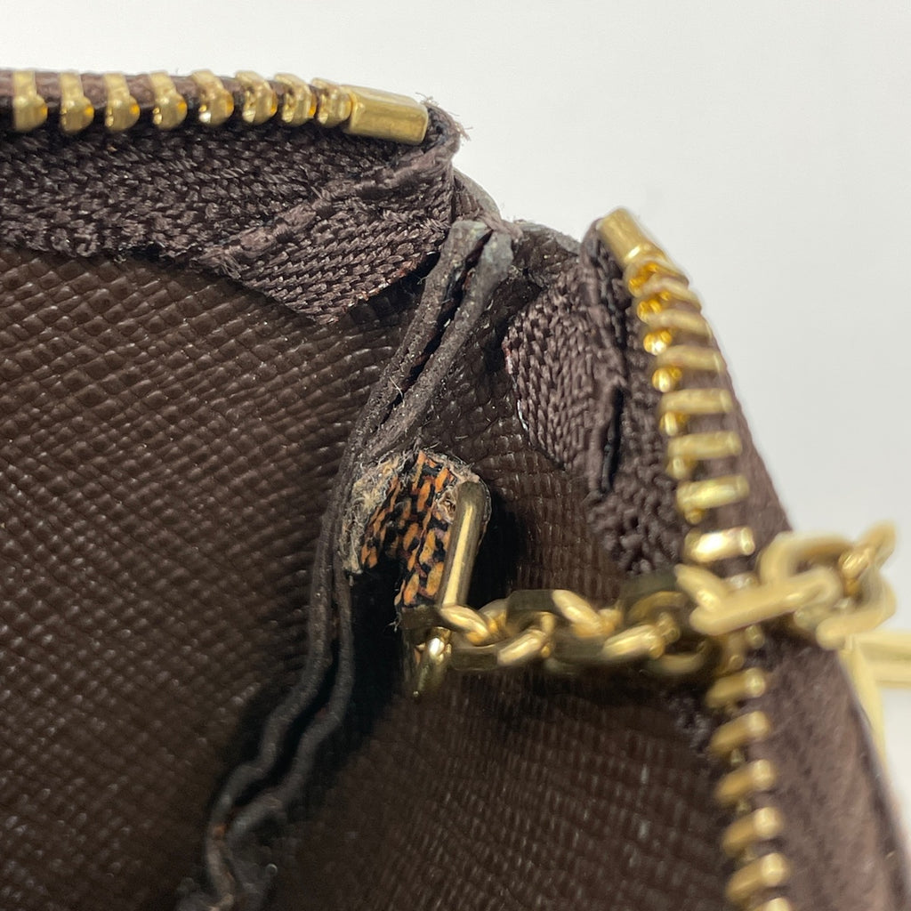 ルイ・ヴィトン ポシェット クレ 鍵入れ キーリング 小銭入れ コインパース コインケース ダミエ ブラウン N62658 レディース ブランドバッグ・小物 【中古】brbag