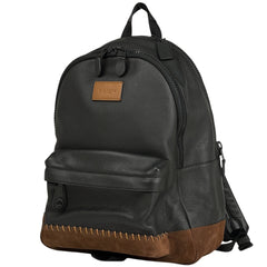 コーチ ロゴ リュックサック バックパック デイパック ヴァーシティ リュック レザー ブラック 71994 メンズ 【中古】brbag