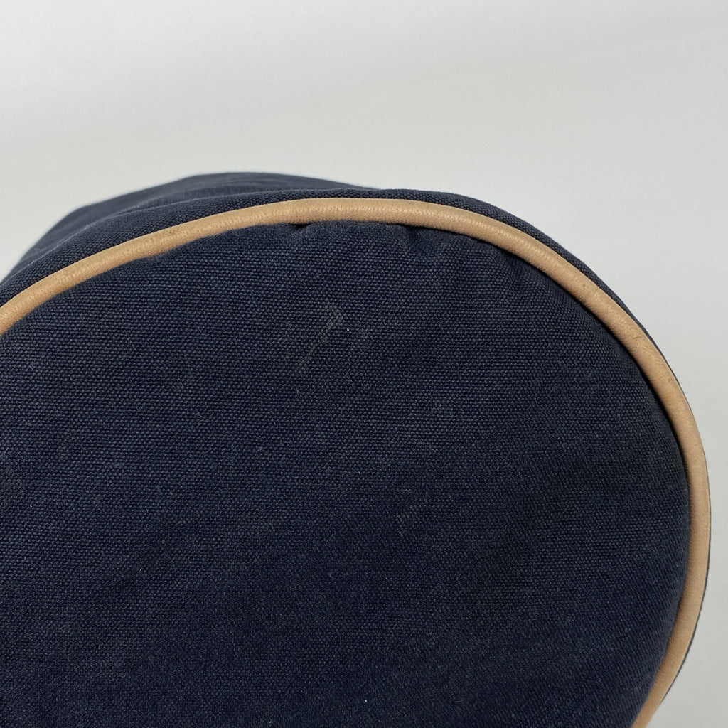 エルメス ポロション ミミル PM 巾着型 Hロゴ ショルダーバッグ キャンバス ネイビー レディース 【中古】brbag