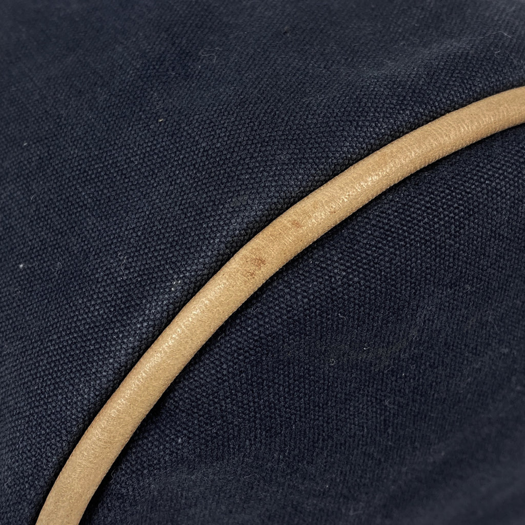 エルメス ポロション ミミル PM 巾着型 Hロゴ ショルダーバッグ キャンバス ネイビー レディース 【中古】brbag