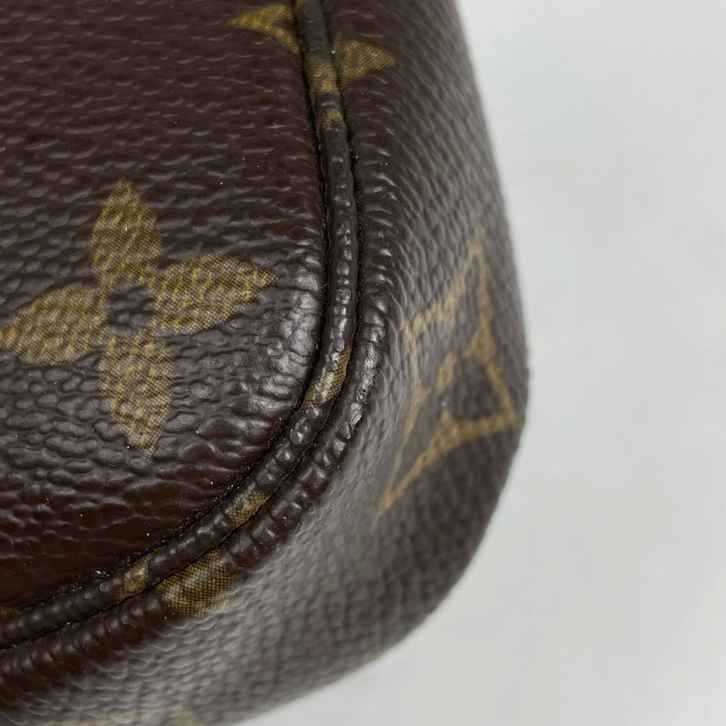 ルイ・ヴィトン ミニ ポシェット アクセソワール メイク コスメ アクセサリーポーチ モノグラム ブラウン M58009 レディース 【中古】brbag