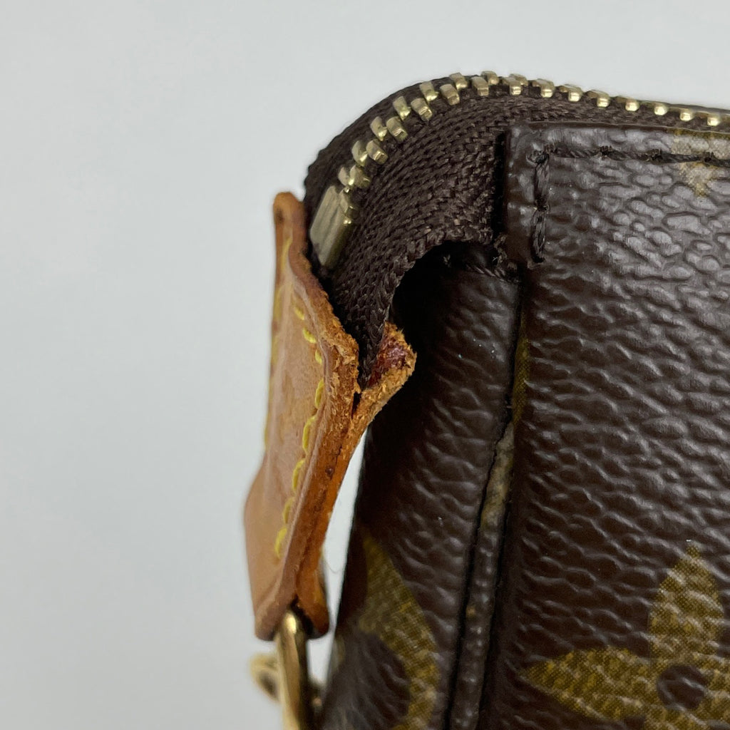 ルイ・ヴィトン ミニ ポシェット アクセソワール メイク コスメ アクセサリーポーチ モノグラム ブラウン M58009 レディース 【中古】brbag