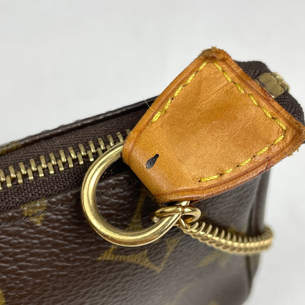 ルイ・ヴィトン ミニ ポシェット アクセソワール メイク コスメ アクセサリーポーチ モノグラム ブラウン M58009 レディース 【中古】brbag