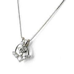 ダイヤモンド デザインネックレス ネックレス Pt900 Pt850 ダイヤモンド レディース ノンブランドジュエリー 【中古】nbjwl