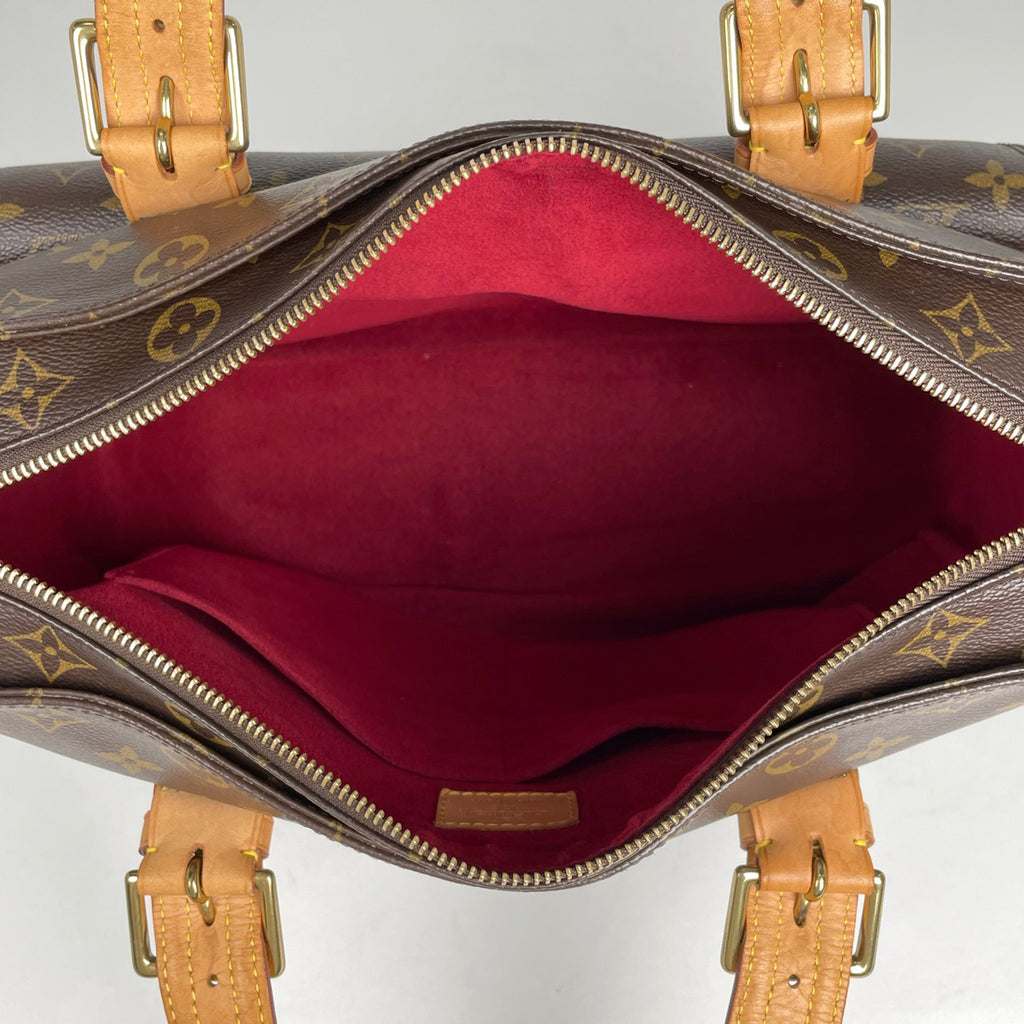ルイ・ヴィトン ミュルティプリ シテ ハンドバッグ 肩掛け トートバッグ モノグラム ブラウン M51162 レディース 【中古】brbag