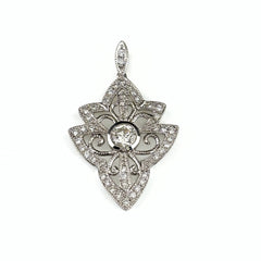 ダイヤモンド デザインペンダントトップ プラチナ メレダイヤ ペンダントトップ Pt900 ダイヤモンド レディース 【中古】nbjwl