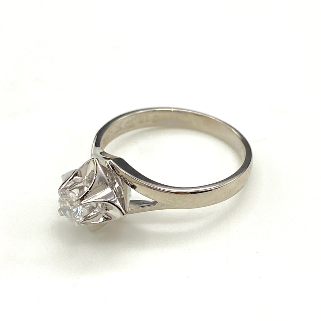 ダイヤモンド デザインリング プラチナ 指輪 リング 12号 Pt900 ダイヤモンド レディース 【中古】nbjwl