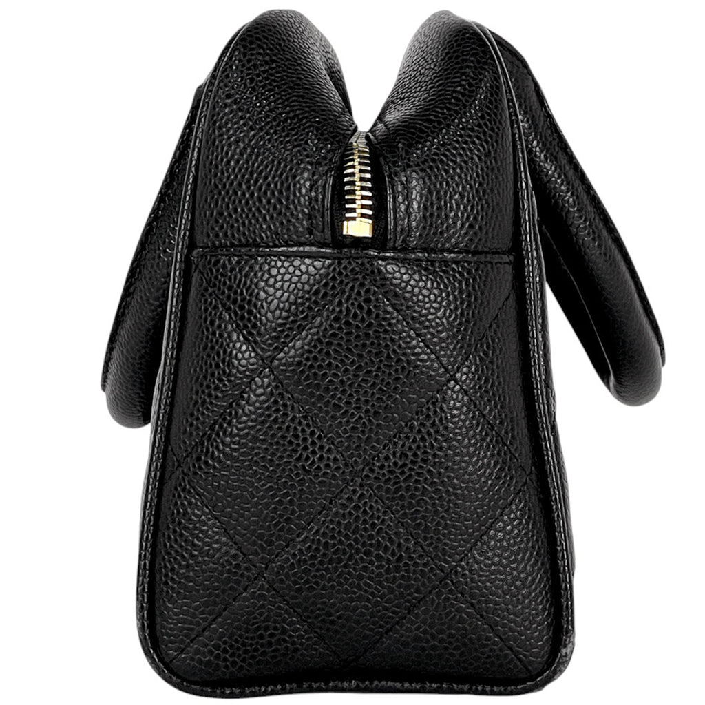 シャネル ココマーク ハンドバッグ マトラッセ ミニボストンバッグ ハンドバッグ キャビアスキン ブラック A20996 レディース 【中古】brbag