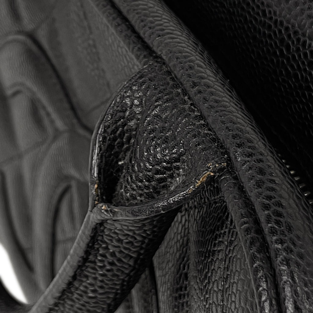 シャネル ココマーク ハンドバッグ マトラッセ ミニボストンバッグ ハンドバッグ キャビアスキン ブラック A20996 レディース 【中古】brbag