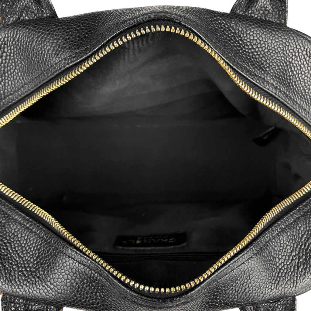 シャネル ココマーク ハンドバッグ マトラッセ ミニボストンバッグ ハンドバッグ キャビアスキン ブラック A20996 レディース 【中古】brbag